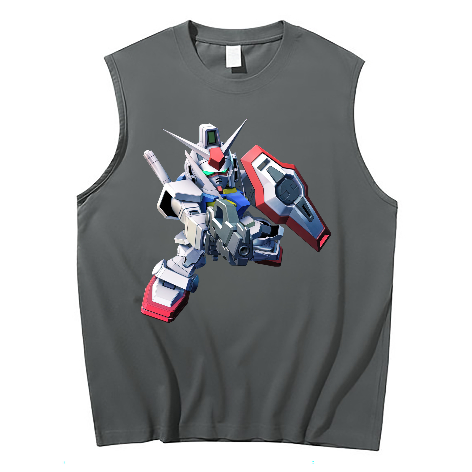 （画像用） 機動戦士ガンダム Mobile Suit Gundam コットン100％タンクトップ（フロントプリント）